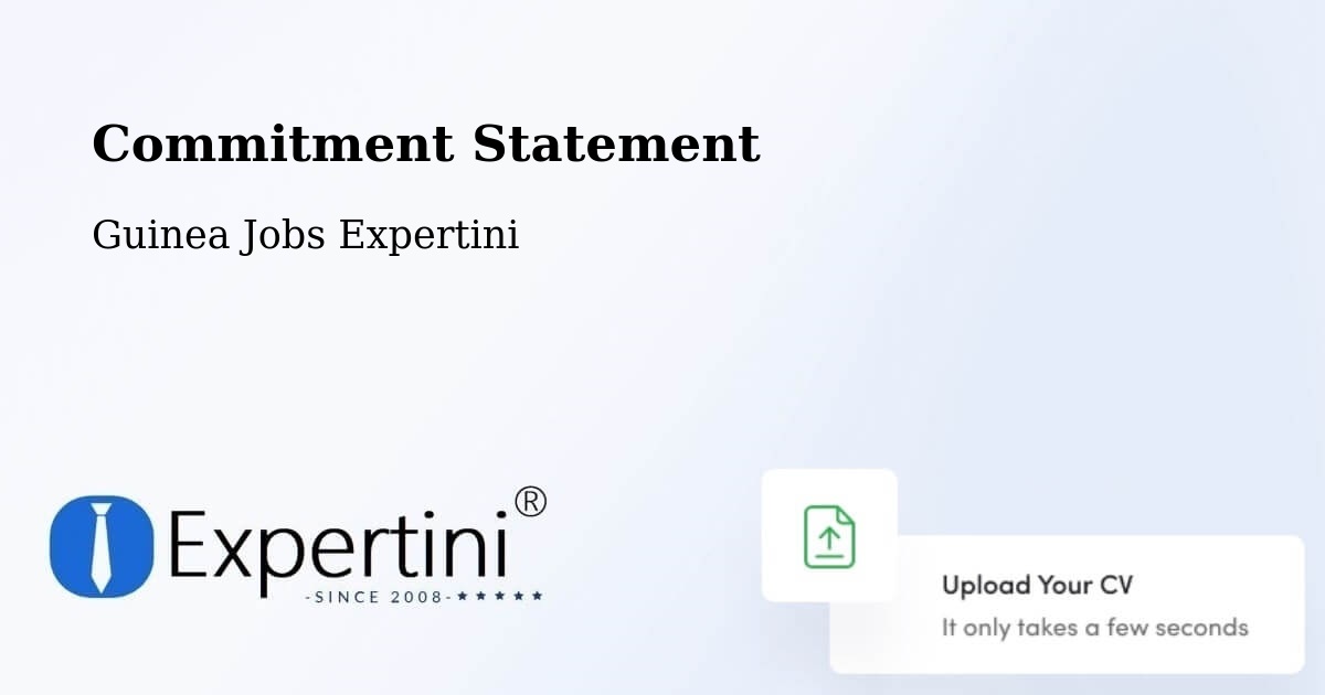 Corporate Commitment – Préfecture De Forécariah - Guinea Jobs Expertini